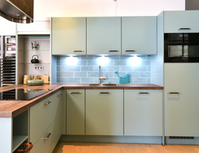 Keuken aqua 