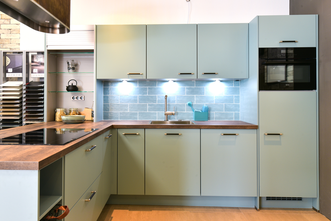 Keuken aqua 